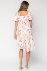 Mattea Smocked Midi Dress | Baltic Born Lavender Floral