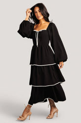 Barcelona Tiered Dress | Baltic Born Black