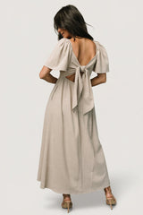 Indie Back Tie Dress | Baltic Born Oatmeal