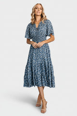 Spell Boho Midi Dress | Baltic Born Blue Floral
