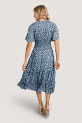 Spell Boho Midi Dress | Baltic Born Blue Floral