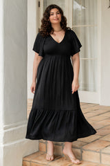 Lovell Smocked Midi Dress | Baltic Born Black