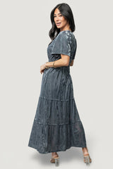 Bronwyn Velvet Dress | Baltic Born Dusty Blue