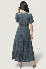 Bronwyn Velvet Dress | Baltic Born Dusty Blue