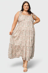 Lelisa Shoulder Tie Dress | Baltic Born Cream Floral
