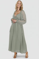 Dione Midi Dress | Baltic Born Dusty Olive