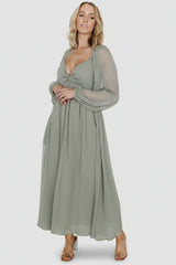 Dione Midi Dress | Baltic Born Dusty Olive