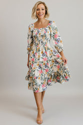 Marta Smocked Midi Dress | Baltic Born Multi Floral