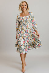 Marta Smocked Midi Dress | Baltic Born Multi Floral