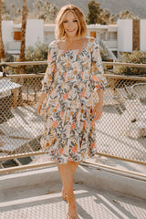 Marta Smocked Midi Dress | Baltic Born Multi Floral