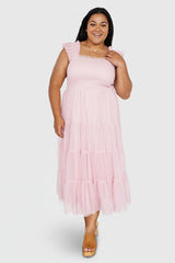 Emma Smocked Tulle Dress | Baltic Born Mauve