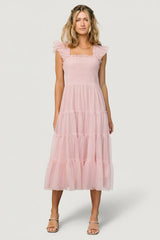 Emma Smocked Tulle Dress | Baltic Born Mauve