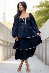 Barcelona Tiered Dress | Baltic Born Navy