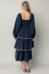 Barcelona Tiered Dress | Baltic Born Navy