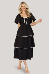 Madrid Tiered Dress | Baltic Born Black