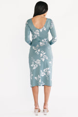 Valeria Midi Dress | Baltic Born Vintage Teal + Silver