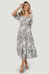 Fabian Jacquard Midi Dress | Baltic Born Dusty Sage