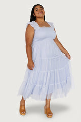 Emma Smocked Tulle Dress | Baltic Born Light Blue