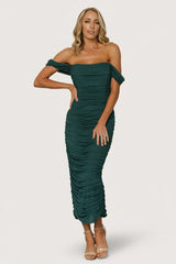 Alessandra Mesh Midi Dress | Baltic Born Peacock