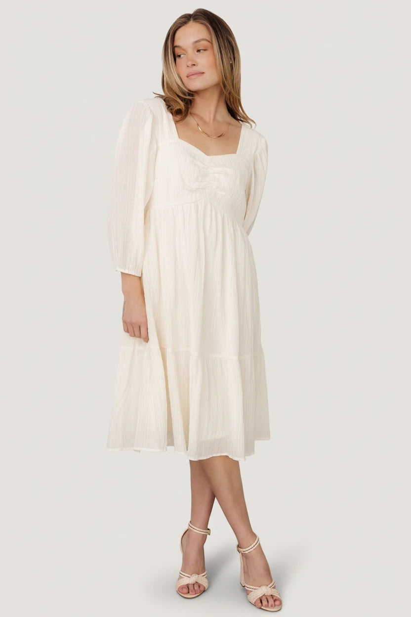 Vaeda Midi Dress | Baltic Born Cream