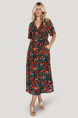 Botega Midi Dress | Baltic Born Jade Multi Floral