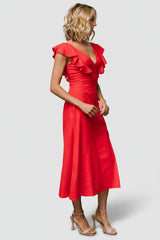Elena Midi Dress | Baltic Born Red