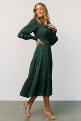 Stockholm Smocked Dress | Baltic Born Dark Green