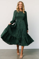 Stockholm Smocked Dress | Baltic Born Dark Green