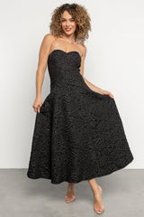 Selene Strapless Midi Dress | Baltic Born Black
