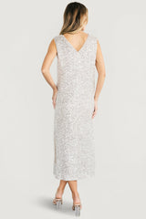 Marissa Sequin Midi Dress | Baltic Born Champagne