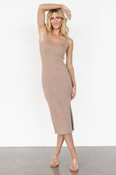 Rue Ribbed Midi Dress | Baltic Born Natural