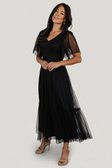 Martha Smocked Tulle Dress | Baltic Born Black