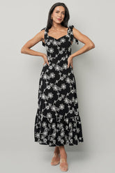 Amor Midi Dress | Baltic Born Black + Ivory Floral