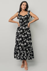Amor Midi Dress | Baltic Born Black + Ivory Floral