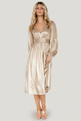 Aisha Shimmer Dress | Baltic Born Champagne
