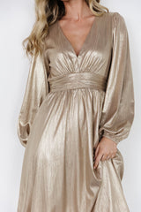 Aisha Shimmer Dress | Baltic Born Champagne