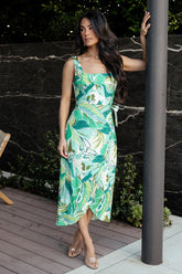 Latonya Faux Wrap Dress | Baltic Born Green Multi