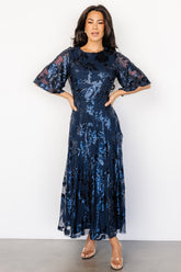 Lucy Sequin Dress | Baltic Born Navy