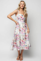 Opaline Midi Dress | Baltic Born Purple + Blue Floral