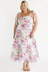 Opaline Midi Dress | Baltic Born Purple + Blue Floral