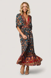 Leeanne Midi Dress | Baltic Born Navy Multi Floral