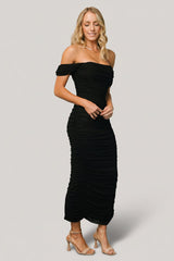 Alessandra Mesh Midi Dress | Baltic Born Black