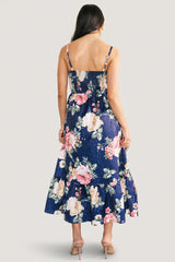 Cherie Jacquard Dress | Baltic Born Navy Multi Floral
