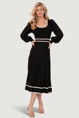 Winslet Knit Dress | Baltic Born Black + Cream