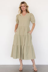 Shelby Button Top Dress | Baltic Born Sage Green