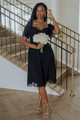 Colette Sweetheart Midi Dress | Baltic Born Black