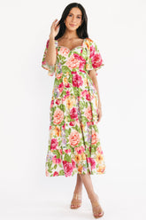 Paislee Midi Dress | Baltic Born Multi Floral