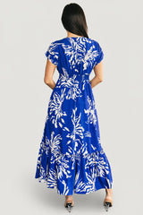 Rosa Midi Dress | Baltic Born Cobalt Print