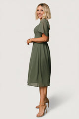 Colette Sweetheart Midi Dress | Baltic Born Dark Sage