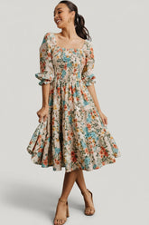 Marta Smocked Midi Dress | Baltic Born Summer Floral